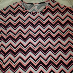 XL Hot Pink Chevron Irma